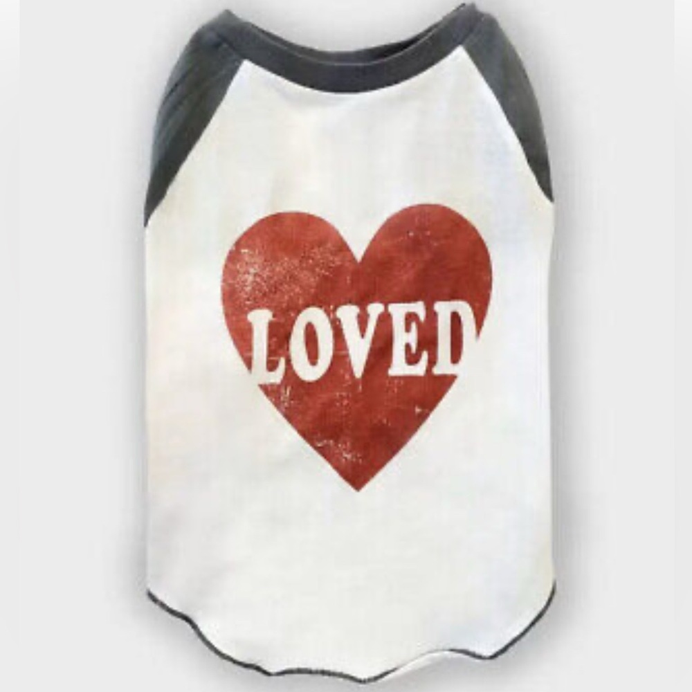 New - Grayson Pup 'Loved' Raglan Dog Tee